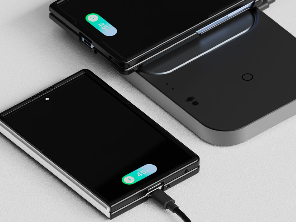 Etui Mercury Fard do Samsung Galaxy Z z dostępem do portów i obsługą ładowania bezprzewodowego