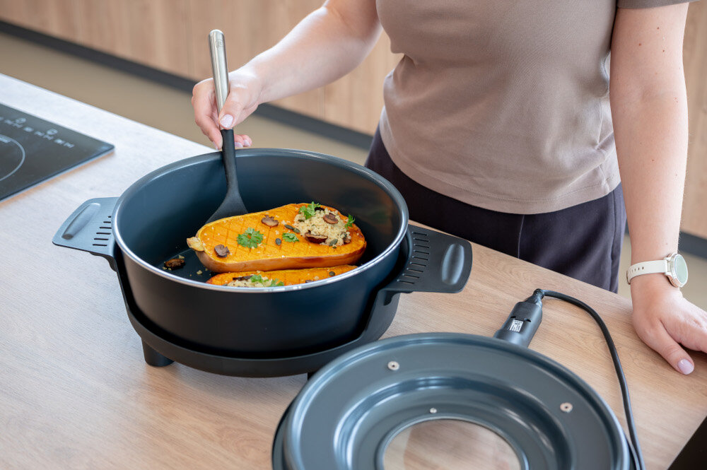 Prodiż REMOSKA Prima Glass P32F/21 Ceramiczna powłoka zdjęcie lifestyle Na 2 porcje