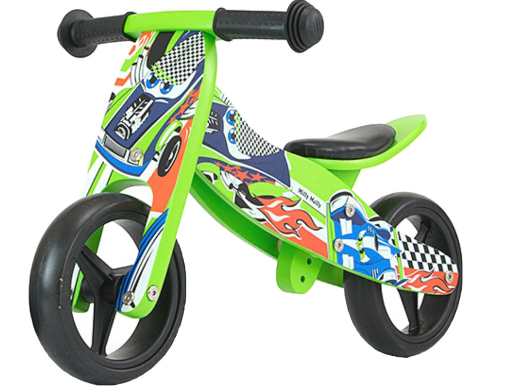Rowerek biegowy MILLY MALLY Jake Cars 2w1 uczy cwiczy i bawi