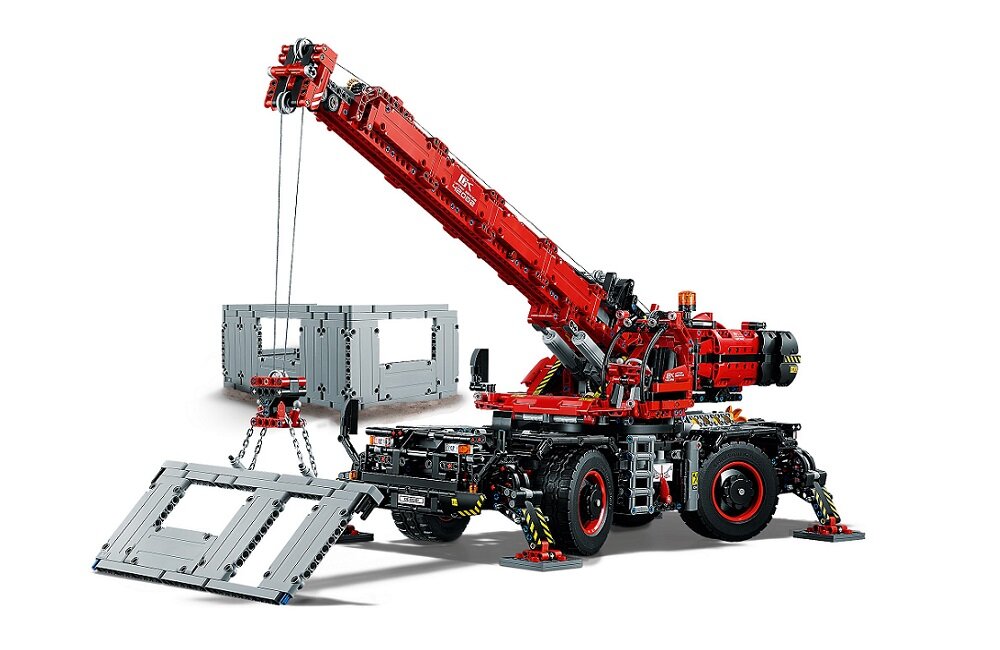 LEGO Technic Dźwig 42082 kreatywna zabawa prawidłowy rozwój merytoryczny dziecka klocki figurki minifigurki bez zasilania klasyczna zabawa wysoka jakość lego wielogodzinna zabawa