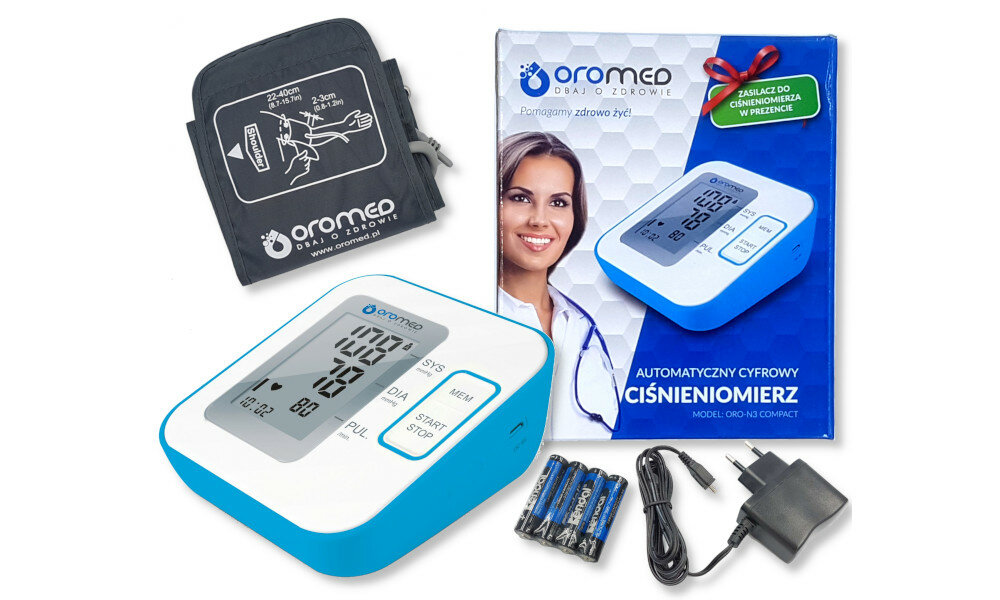 Ciśnieniomierz HI-TECH MEDICAL ORO-N3 Compact wygoda mankiet zapis wynikow