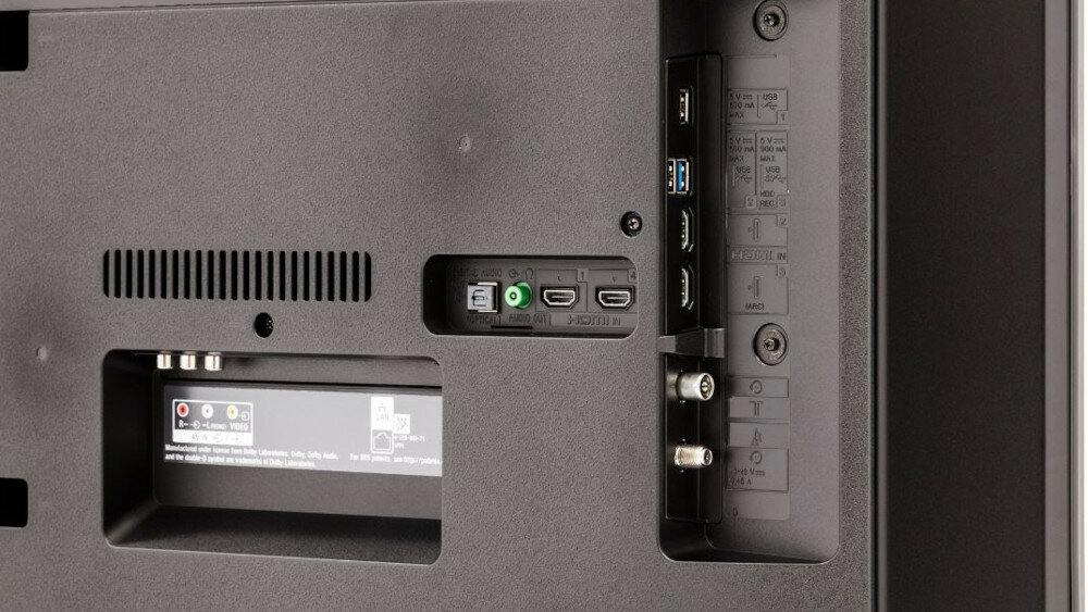 Telewizor SONY LED KD-XF7596  - złącza