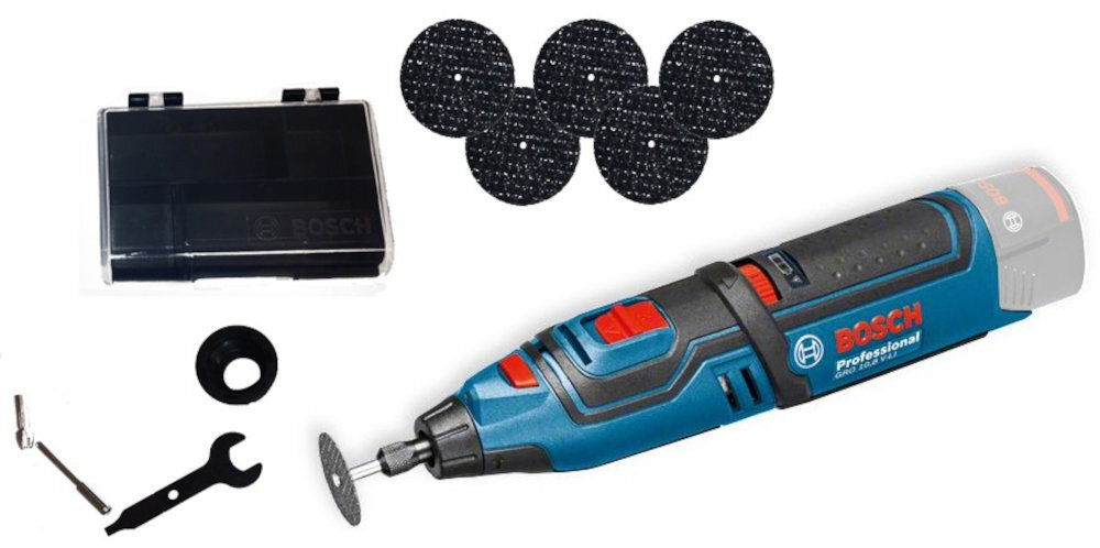 AKUMULATOROWA MULTISZLIFIERKA BOSCH GRO 12V-35 PROFESSIONAL wyposazenie