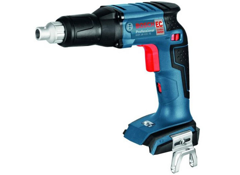 Wkrętarka BOSCH GSR 18V-EC TE Professional solidny uchwyt kompaktowa i ergonomiczna konstrukcja ogumowana rękojeść