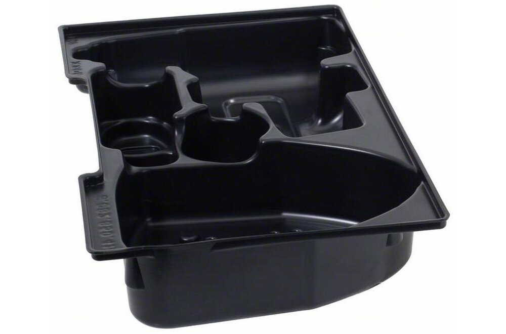 Wkład BOSCH 1600A002V2 GDR 12V-105-GSR 12V-15 wkład na białym tle bezpieczne i uporządkowane przechowywanie elektronarzędzi chroni sprzęt przed przesuwaniem się i uszkodzeniami starannie rozmieszczone komory