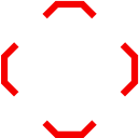 Ikona przedstawia biały symbol USB otoczony czerwonymi, kątowymi nawiasami na czarnym tle.