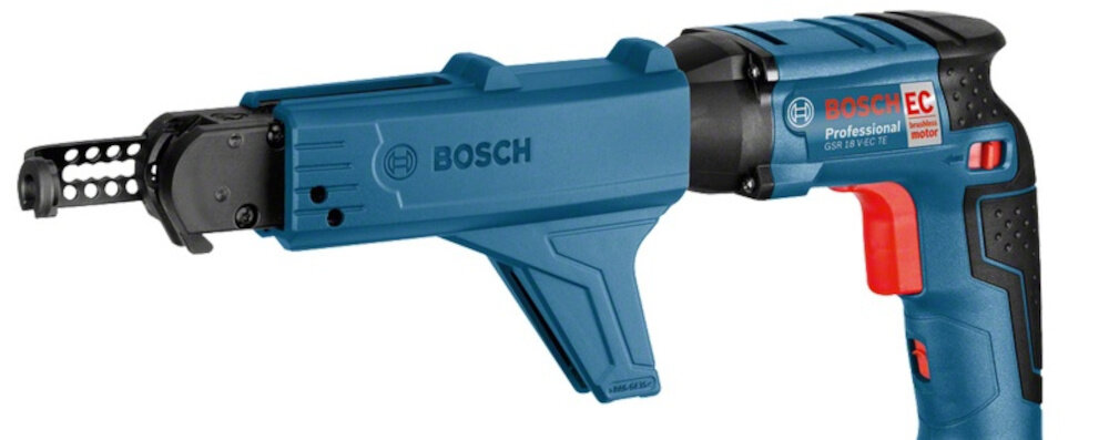 Wkrętarka BOSCH GSR 18V-EC TE Professional szereg przydatnych funkcji system elektronicznej ochrony ogniw ECP ochrona akumulatora przed przeciążeniem przeciążeniem i całkowitym rozładowaniem współpracuje z magazynkiem MA 55 Professional