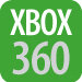 Zielona ikona z białym napisem \'XBOX 360\'.
