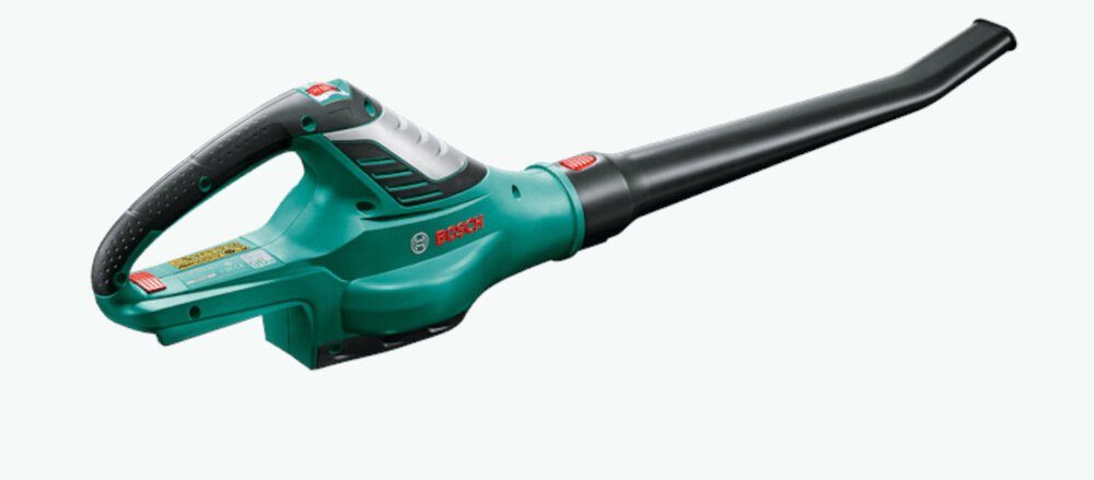 Dmuchawa akumulatorowa BOSCH 06008A0402 korzysta z platformy bateryjnej POWER FOR ALL kompatybilne z akumulatorami o napięciu 36 V z pojemnością 2,0 Ah
