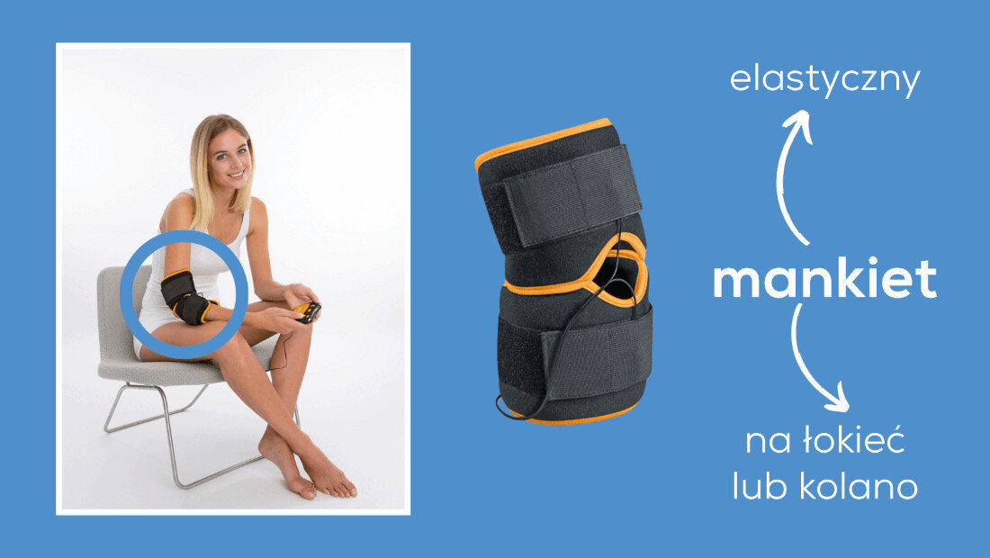 Elektrostymulator BEURER EM 29 Uniwersalny mankiet dwie elektrody obwód zakres regulacja