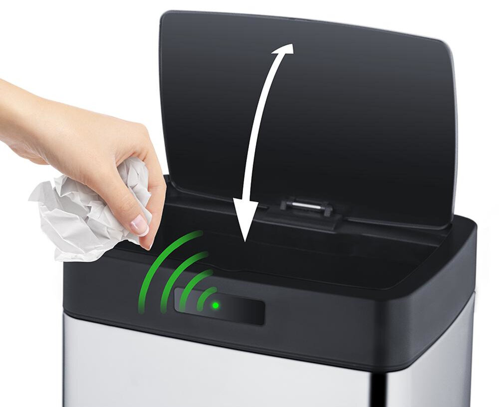 Kosz na śmieci LAMART LT8044 45L kosz na smieci tworzywo pojemnosc otwor klapa zamykanie