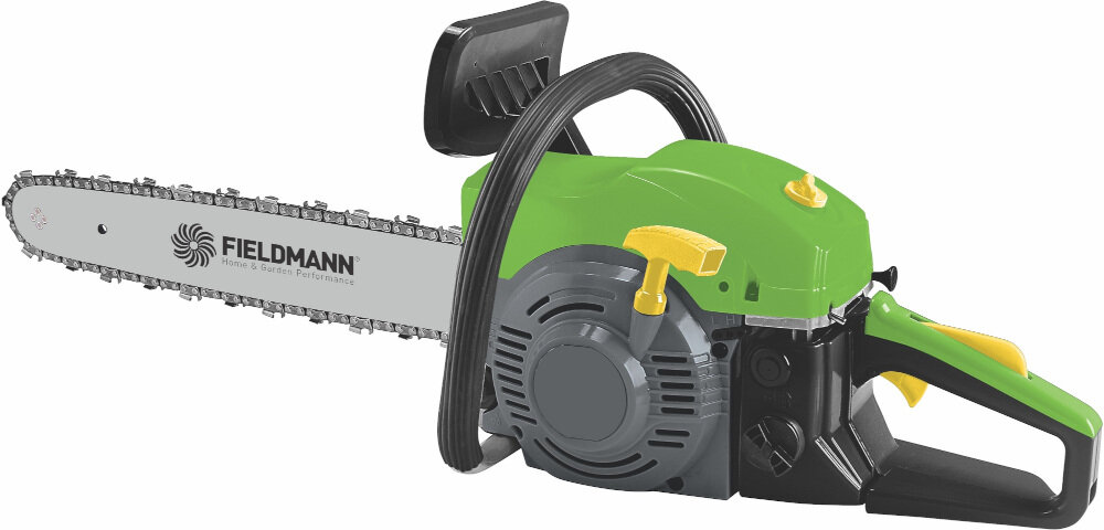 Piła spalinowa FIELDMANN FZP 4216-B niewielka masa waga 5,5 kg wysokiej jakości łańcuch i ostrza pojemność zbiornika na olej 250 ml