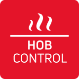 Czerwony kwadrat z białym symbolem trzech fal i napisem \'HOB CONTROL\'.