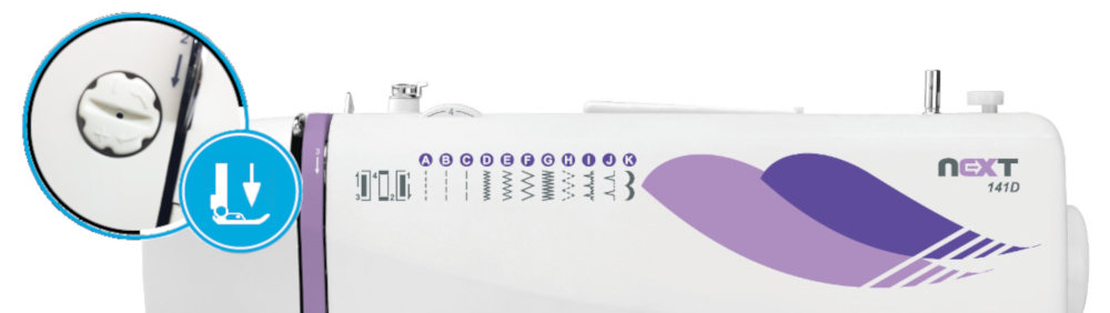 Maszyna do szycia MINERVA 141D - Regulowany Docisk Stopki