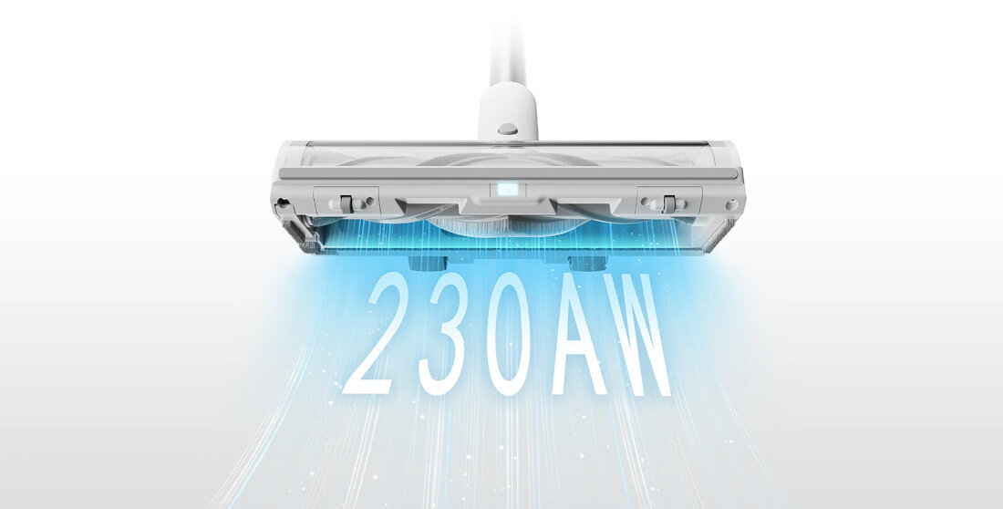 Odkurzacz pionowy XIAOMI Mijia Vacuum Cleaner 4 Bezprzewodowy zdjęcie lifestyle Moc ssania  kurz, okruchy, włosy i sierść  Silnik osiągający 120 000 obr./min
