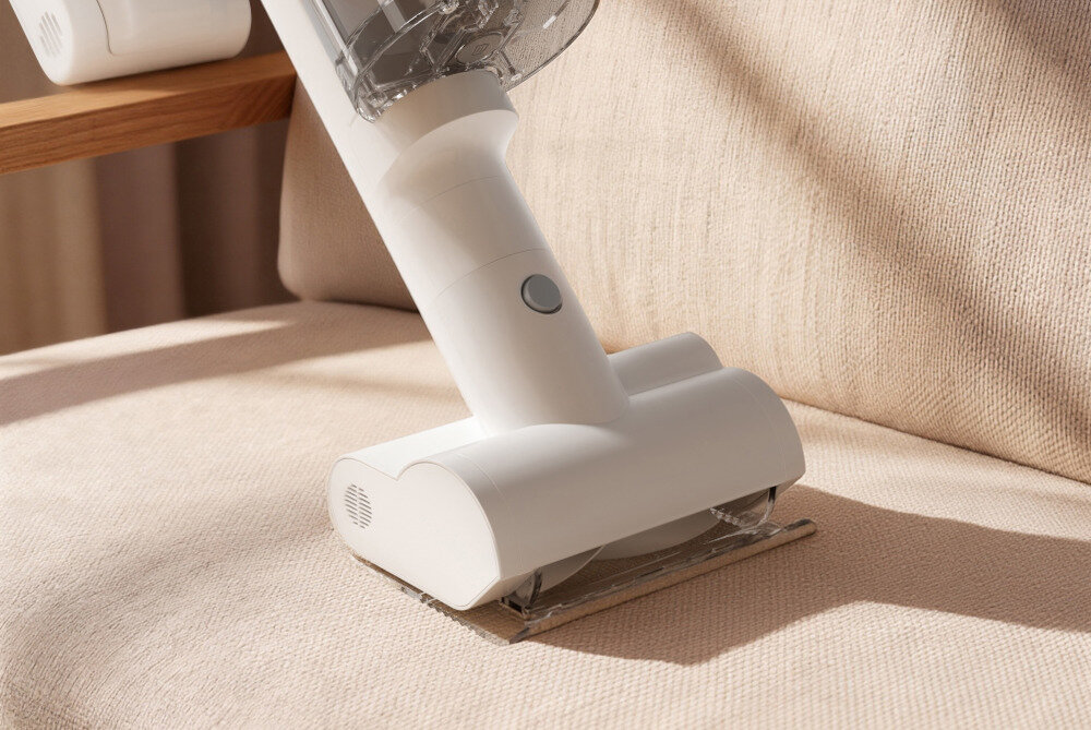 Odkurzacz pionowy XIAOMI Mijia Vacuum Cleaner 4C Bezprzewodowy zdjęcie lifestyle Elektryczna szczotka w zacienionych miejscach