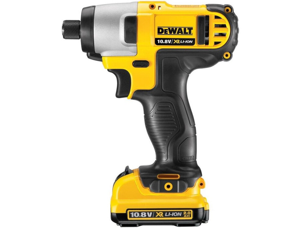 Zakrętarka DEWALT DCF815D2-QW zwarta budowa praca w ciasnych przestrzeniach paraboliczny kształt włącznika wyłącznie metalowe koła zębate