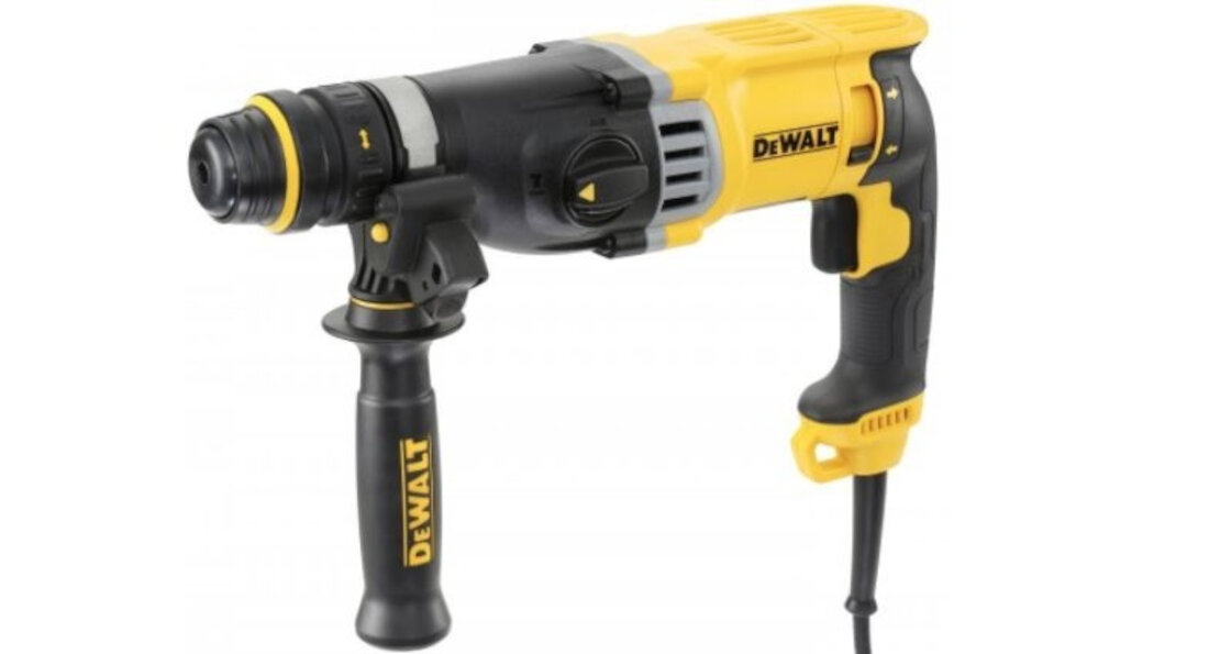 Mlotowiertarka DEWALT D25144K wygodna w uzytkowaniu szybkowymienny uchwyt wyposazenie