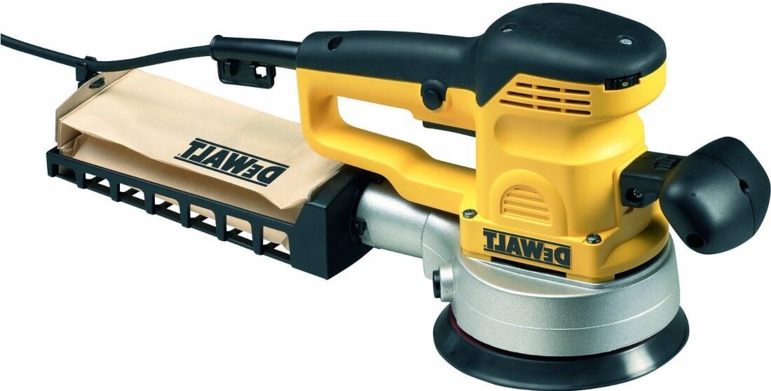 Szlifierka mimosrodowa DEWALT D26410 System kontroli szlifowania Zmienna nastawiana predkosc szlifowanie polerowanie wygladzanie