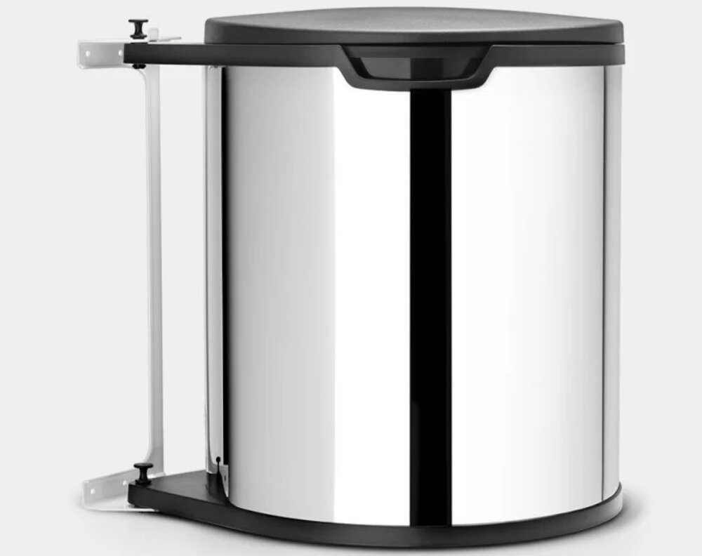 Kosz na śmieci BRABANTIA De Luxe 15 l Srebrny kolor kolorystyka