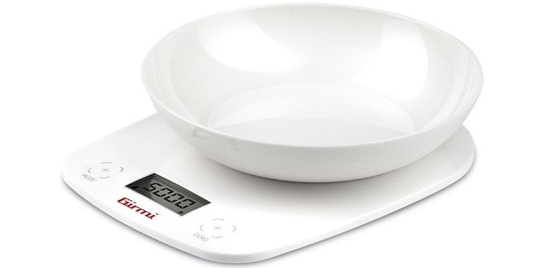 Waga kuchenna GIRMI PS01 Biala z misa dokladnosc podzialki 1g maksymalne obciazenie 5g wyposazenie wskaznik przeciazenia wagi wskaznik niskigo poziomu  baterii