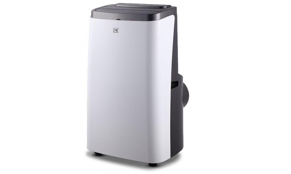 Klimatyzator KALORIK TKG ACM 1008 elegancki przenośny poręczny automatyczny system samo-odparowania skroplin moc 3500W maksymalny przepływ powietrza do 360 m3/h czynnik chłodzący R410a zużycie energii do 1,3 kWh klasa energetyczna A