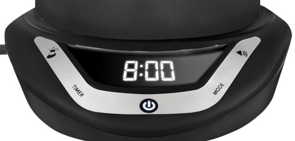 Kawiarka BIALETTI Moka Timer 3 TZ Srebrny 150 ml Kawa o wybranej porze wyświetlacz LCD timer plan planowanie wygoda komfort działanie praktyczne rozwiązanie kawa