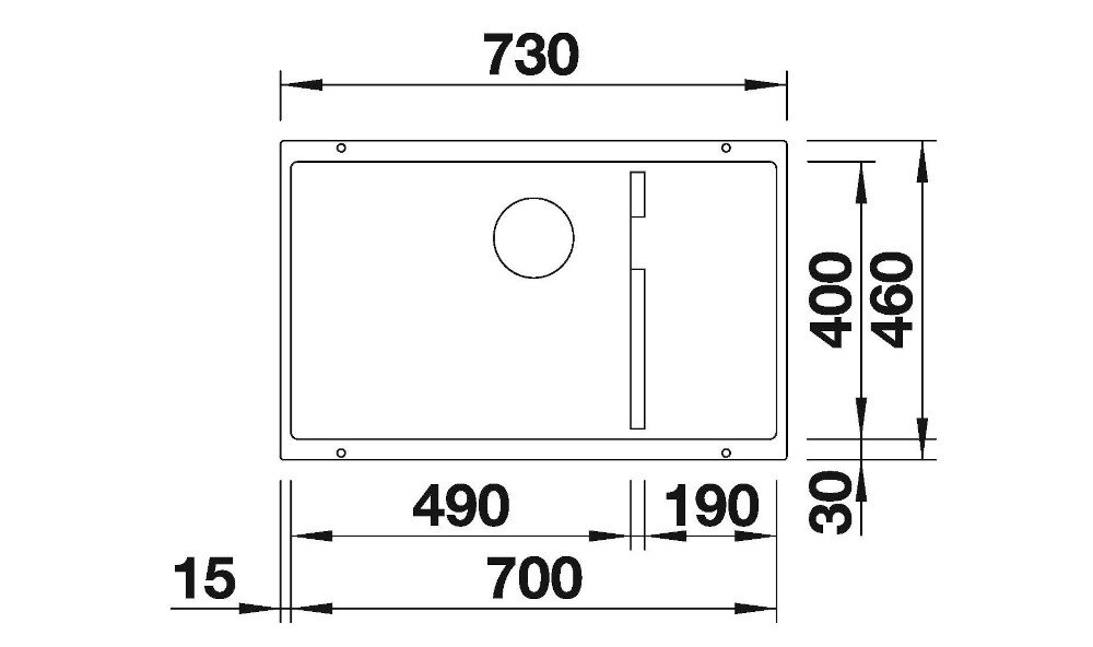 BLANCO zlewozmywak wymiary głębokość