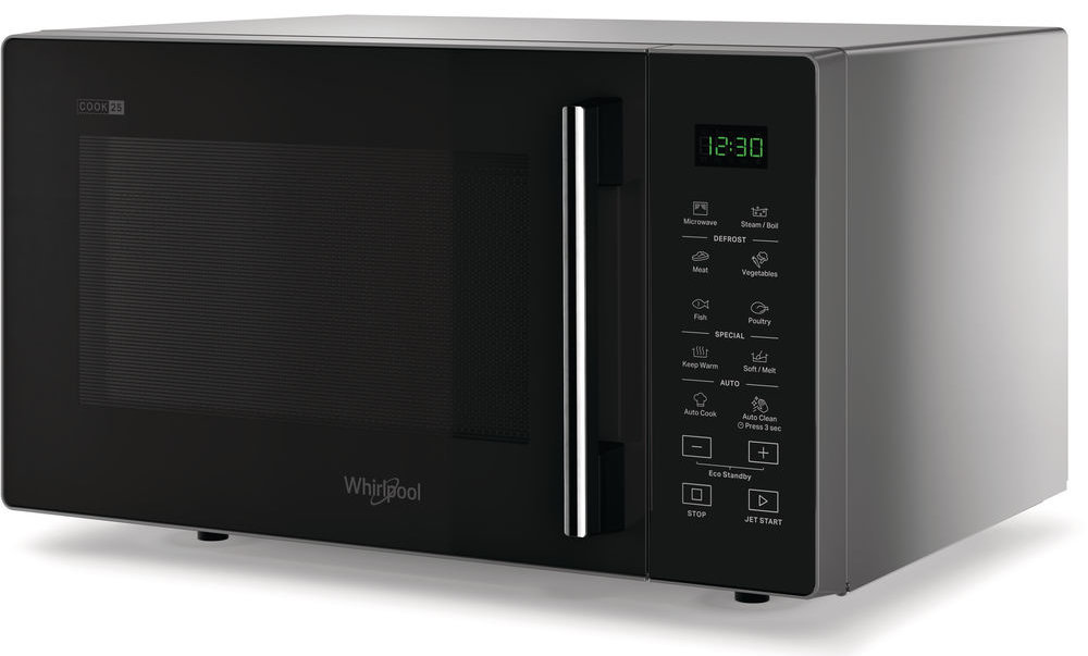 Kuchenka mikrofalowa WHIRLPOOL MWP 252 SB - Łatwe parowe czyszczenie z funkcją Steam Clean