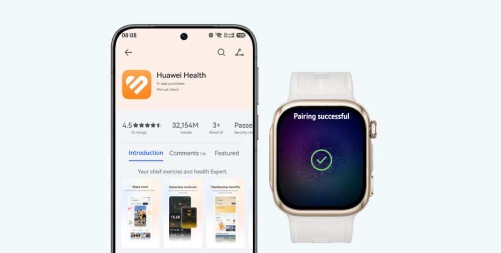 HUAWEI WATCH D3 Android iOS wariant czarny złoty biało złoty paski