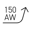 Czarne logo producenta na białym tle.