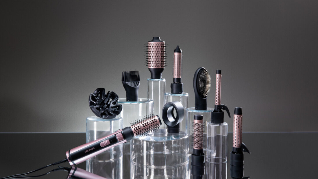 Suszarko-lokówka CECOTEC CeramicCare 10in1 AirBrush Gyro 19-70 mm 1100 W zdjęcie lifestyle 10 możliwości stylizacji włosów 10 możliwości stylizacji