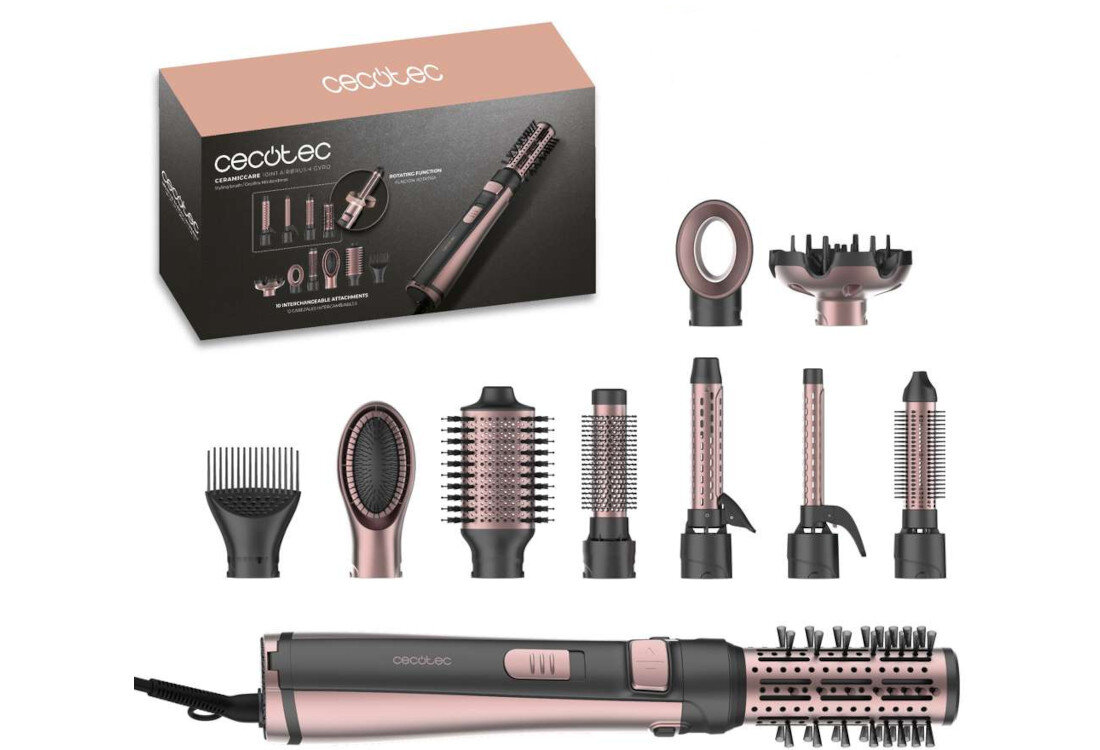 Suszarko-lokówka CECOTEC CeramicCare 10in1 AirBrush Gyro 19-70 mm 1100 W zdjęcie lifestyle 