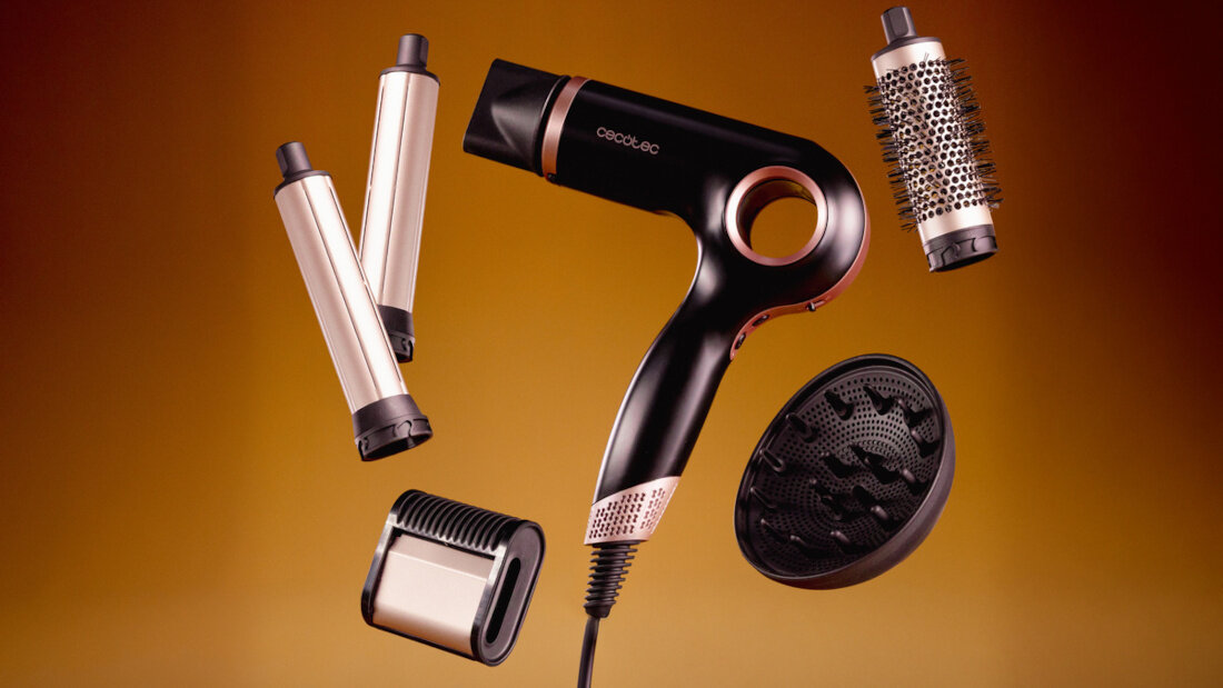Suszarka CECOTEC DryGlam Waves 6in1 Sensor Czarny 1400 W zdjęcie lifestyle Stylizacja włosów