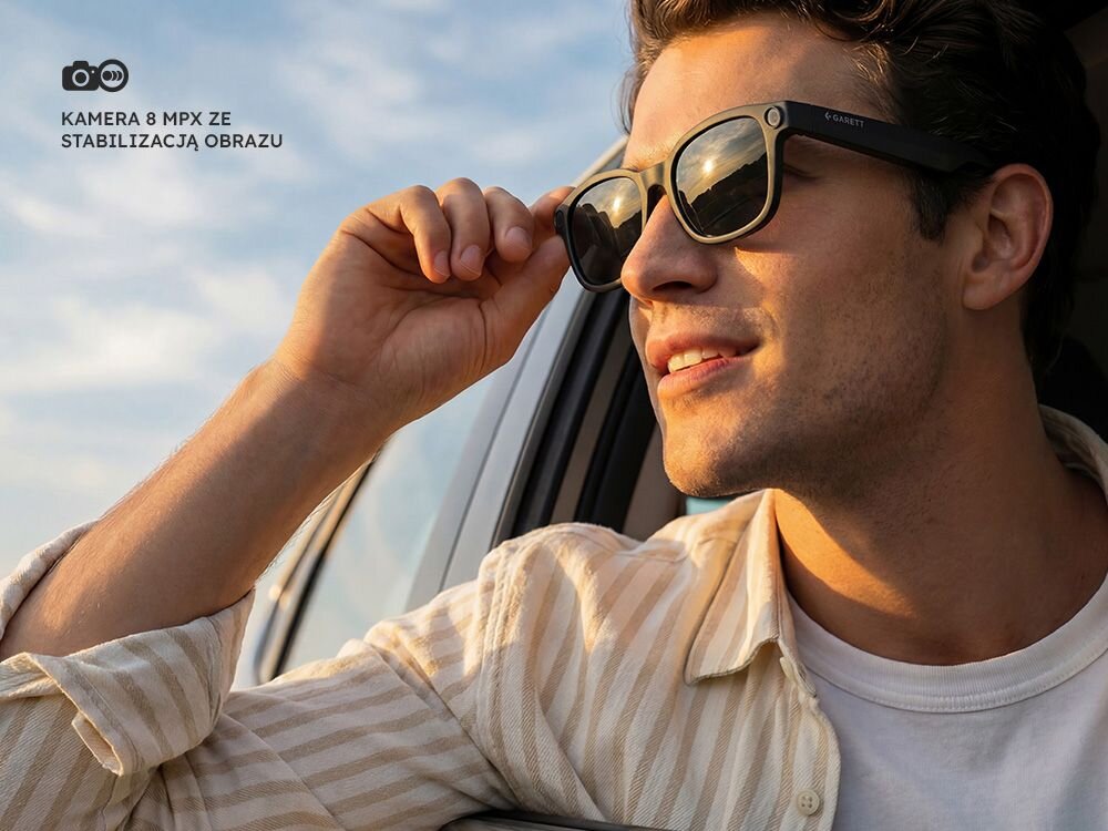 Okulary GARETT Horizon AI Czarny  .