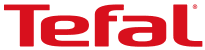 Logo marki Tefal w kolorze czerwonym na przezroczystym tle.
