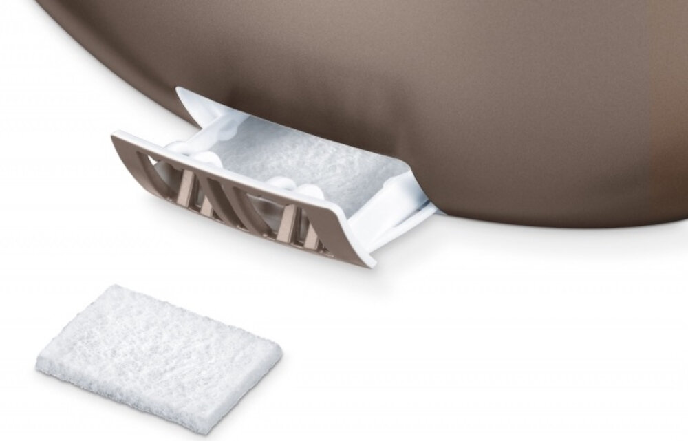 Nawilzacz ultradzwiękowy BEURER LB 37 komplet wyposazenie akcesoria zestaw 15 wkladek do aplikacji aromatow szczoteczka do czyszczenia