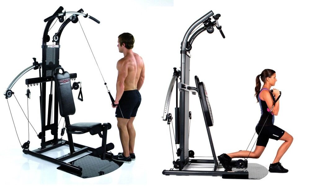 Atlas FINNLO Bio Force Extreme niewielkie wymiary 134 x 168 x 208 cm waga 80 kg wbudowane rolki transportowe maksymalna waga uzytkownika do 135 kg