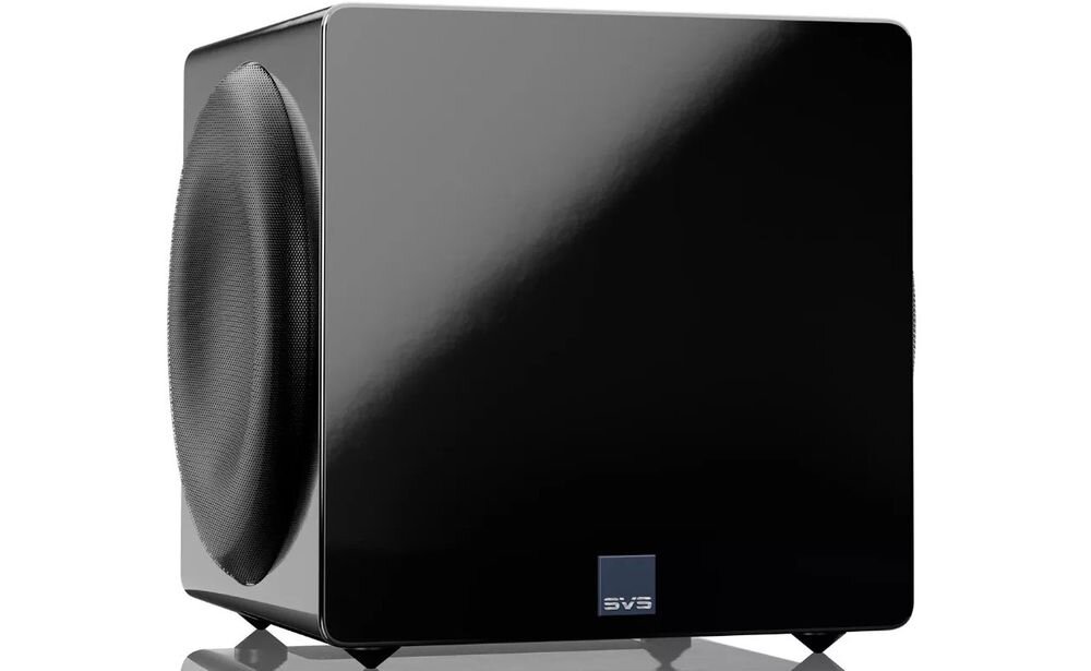 SVS 3000 Micro R Evolution aplikacja SVS Subwoofer Control Bluetooth sześć filtrów PEQ Auto Room EQ, subwoofer na białym tle
