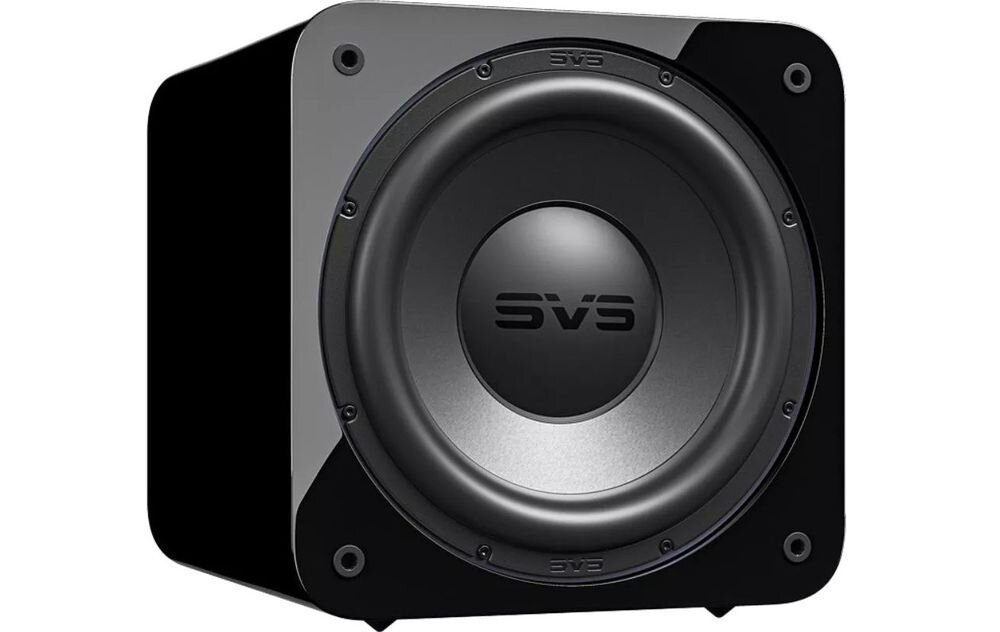 SVS SB-3000 R Evolution interfejs OLED Display Flip tylny panel regulacja funkcji, urządzenie na białym tle