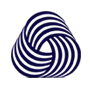 Logo przedstawia stylizowany symbol przypominający kłębek wełny w kolorze granatowym na białym tle. Logo nie zawiera żadnego tekstu.