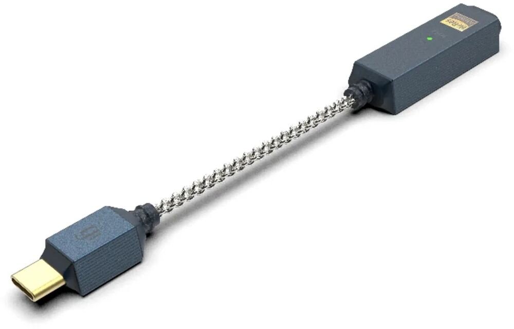Wzmacniacz słuchawkowy IFI AUDIO Go Link 2 Max, ESS Sabre, DAC, pasmo 10–80000 Hz, urządzenie na białym tle