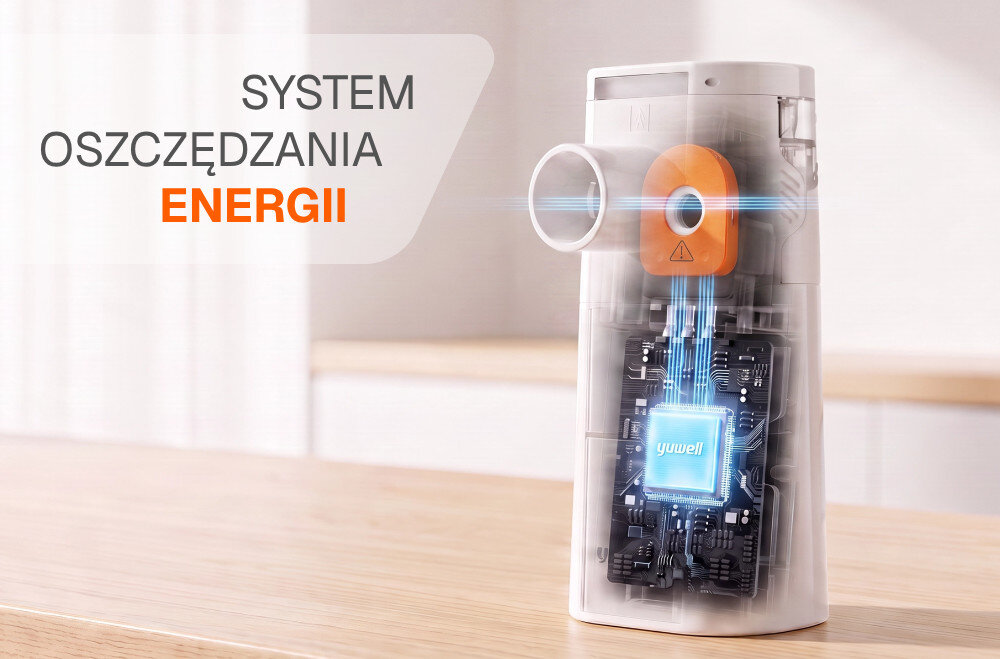Inhalator YUWELL M3 Mesh zdjęcie lifestyle Lekki i mobilny 