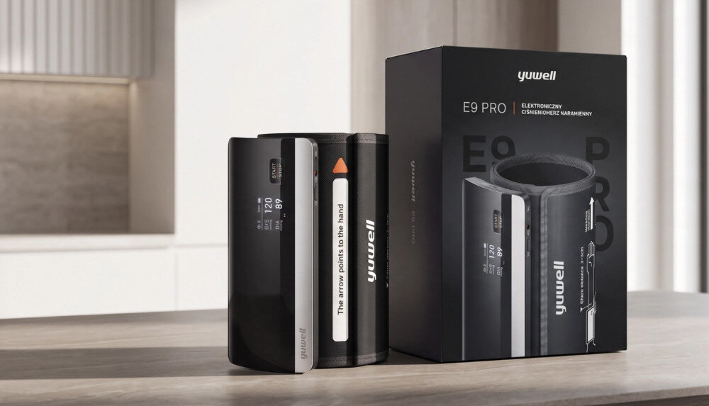 Ciśnieniomierz YUWELL E9 Pro zdjęcie lifestyle Zdrowie pod kontrolą