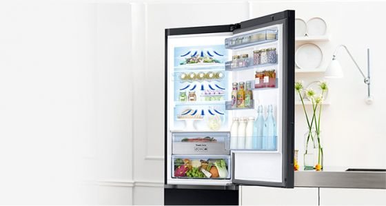 Samsung Chłodne powietrze w każdym zakamarku lodówki All-Around Cooling Samsung Chłodne powietrze w każdym zakamarku lodówki All-Around Cooling