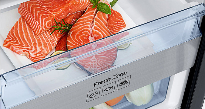 Samsung Idealne warunki przechowywania Szuflada Fresh Zone Samsung Idealne warunki przechowywania Szuflada Fresh Zone