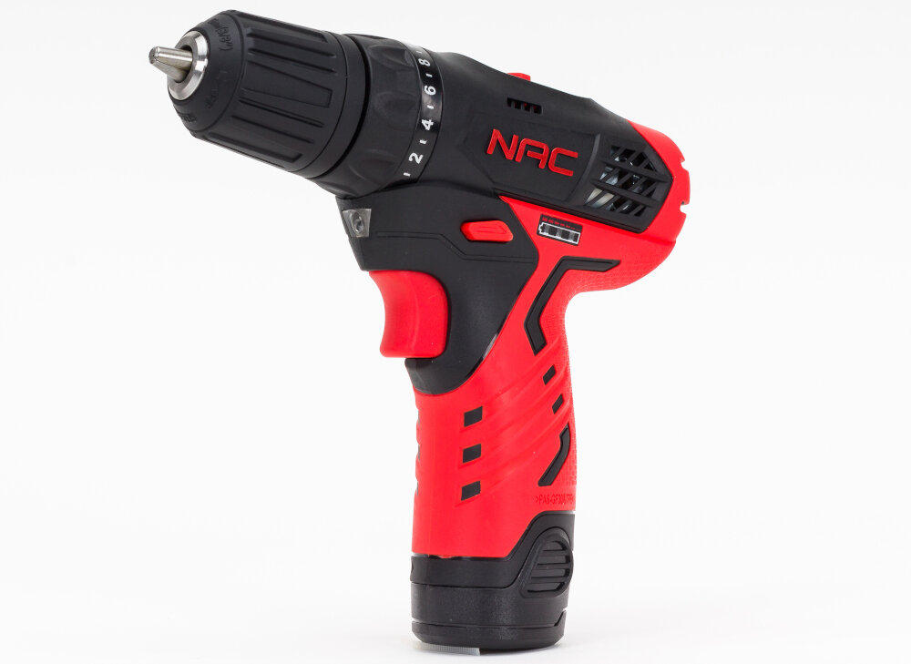 Wiertarko-wkrętarka NAC CDB12-SF solidny uchwyt kompaktowa konstrukcja do użytku domowego w profesjonalnych warsztatach ergonomiczna rękojeść