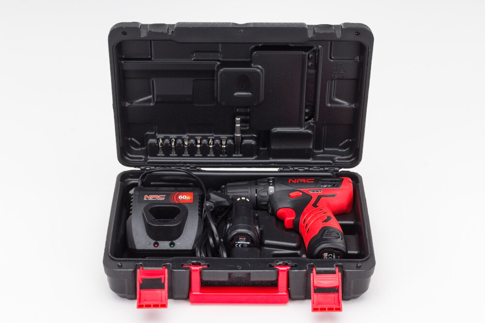 Wiertarko-wkrętarka NAC CDB12-SF walizka narzędziowa ochrona sprzętu