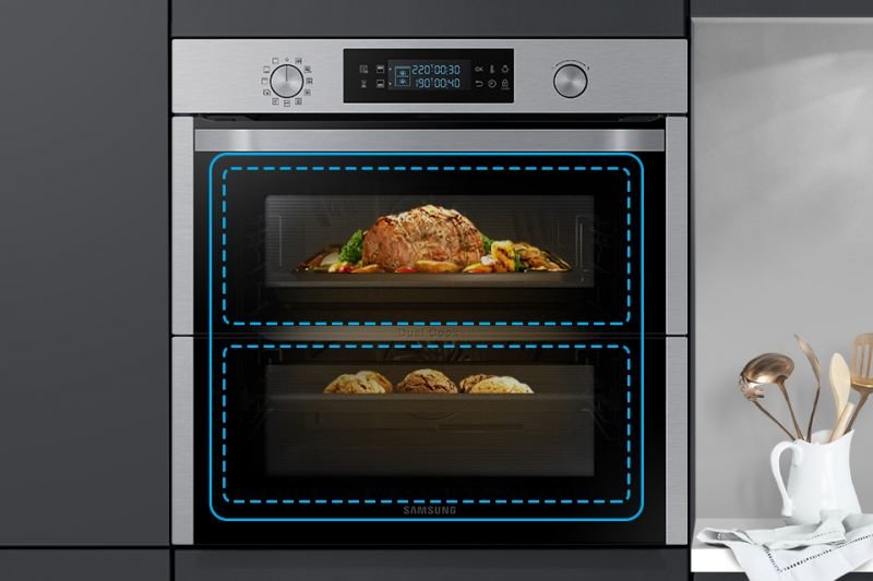 Samsung 1 piekarnik, 2 razy więcej możliwości. Dual Cook™ Samsung 1 piekarnik, 2 razy więcej możliwości. Dual Cook™