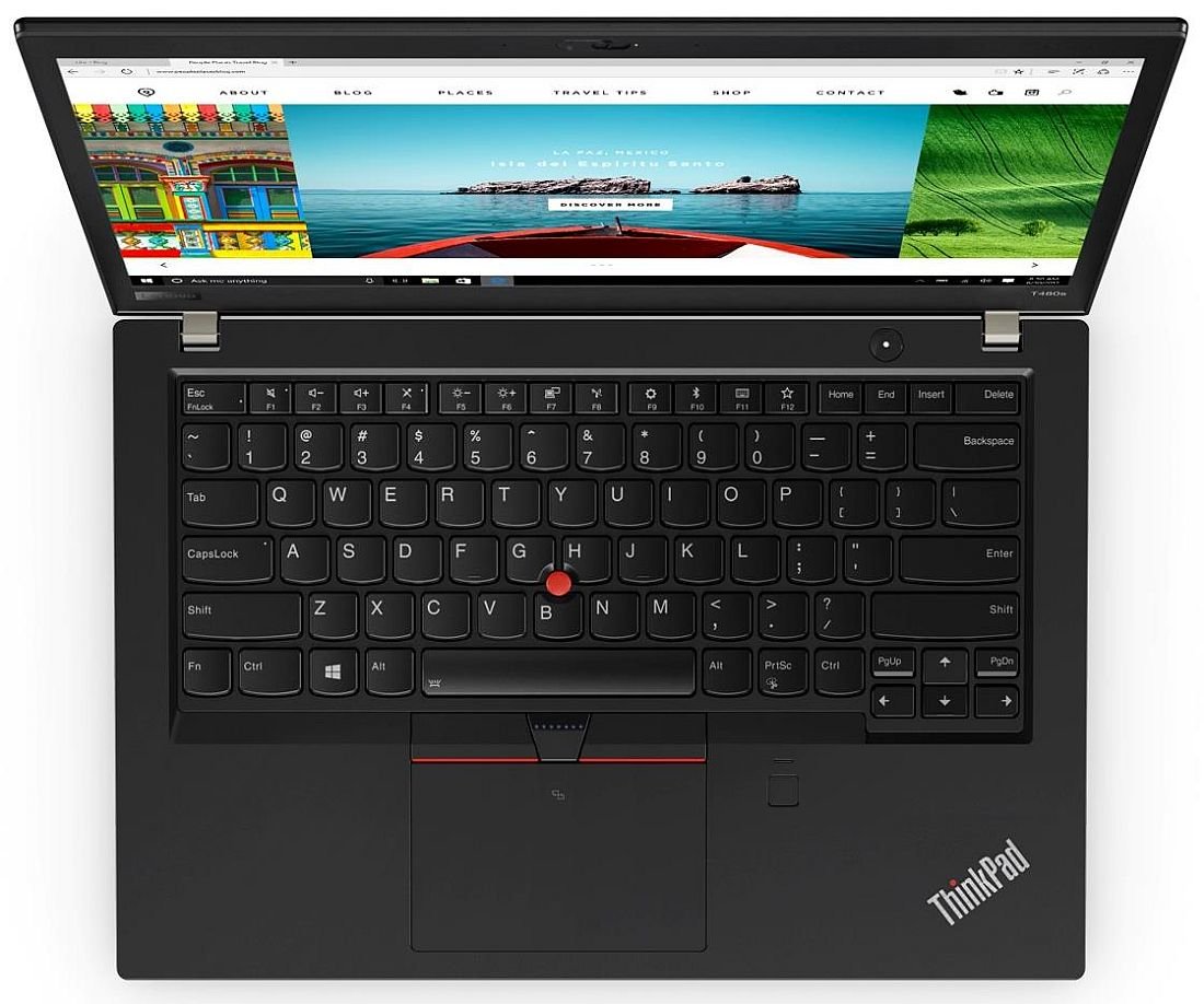 Laptop biznesowy LENOVO ThinkPad T480s - czytnik